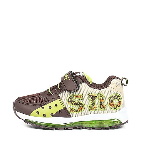 SNOOPY/史努比啡色PU男小童灯鞋运动鞋ND80830