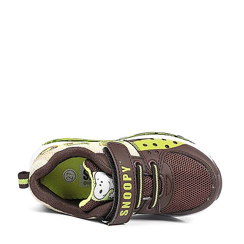 SNOOPY/史努比啡色PU男小童灯鞋运动鞋ND80830