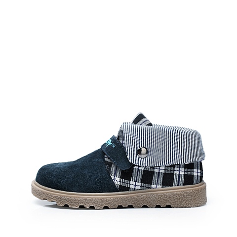 SNOOPY/史努比2013秋季深蓝反毛皮男小中童休闲鞋N89915