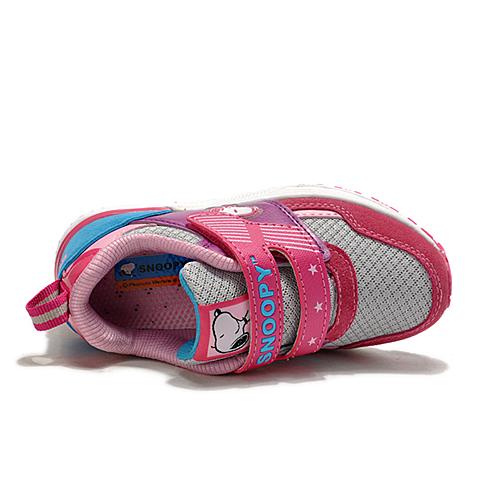史努比春季优质反绒超纤运动鞋 轻便魔术贴休闲鞋 SNQ5086