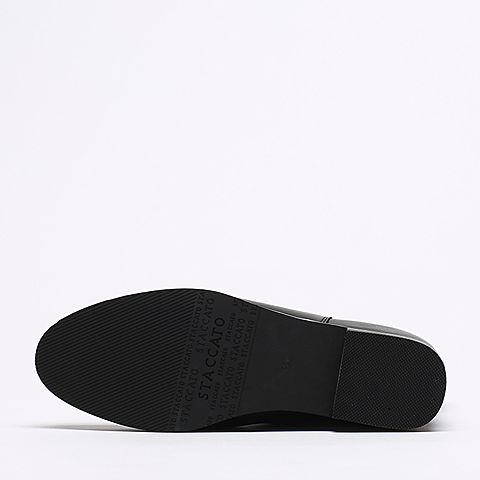 STACCATO/思加图冬季专柜同款黑色牛皮女靴9B801DD6