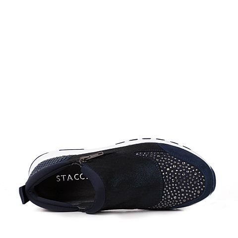 STACCATO/思加图秋季专柜同款蓝色女休闲满帮鞋9YC12CM6