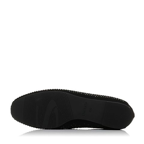 STACCATO/思加图秋季专柜同款黑色羊皮休闲女皮鞋9D911CM7