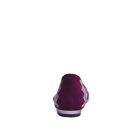 STACCATO/思加图2018年春季专柜同款紫色水钻装饰女单鞋9E504AQ8