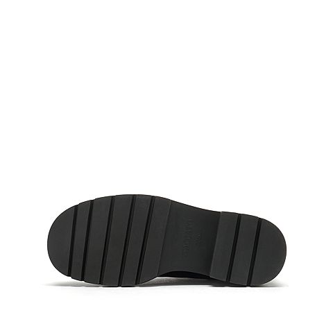 思加图2020冬季新款系带拉链帅气马丁靴英伦女中靴9YJ02DZ0