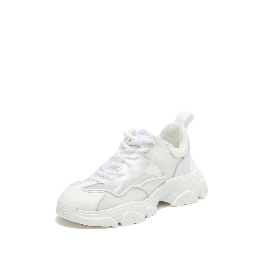 思加图喵喵怪2021春季新款老爹鞋女ins潮休闲运动小白鞋EAT03AM1