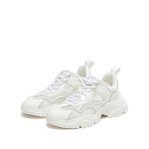 思加图喵喵怪2021春季新款老爹鞋女ins潮休闲运动小白鞋EAT03AM1