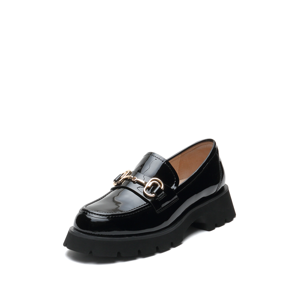 思加图2021春季新款厚底英伦风乐福鞋jk鞋皮鞋女单鞋A2901AA1