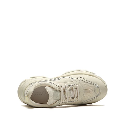 思加图2021春季新款休闲运动鞋厚底老爹鞋ins潮女增高鞋A8060AM1