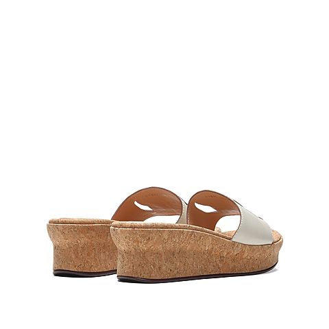 思加图2021夏季新款休闲坡跟鞋厚底可外穿女拖鞋时尚凉拖EYB61BT1