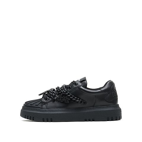 思加图2021秋季新款时尚链条系带厚底休闲鞋单鞋女皮鞋9AY83CM1