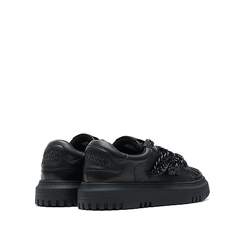 思加图2021秋季新款时尚链条系带厚底休闲鞋单鞋女皮鞋9AY83CM1