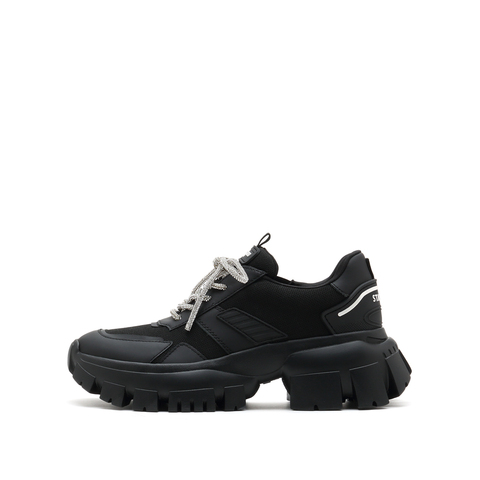 思加图2022春季新款厚底系带老爹鞋圆头休闲鞋单鞋女鞋ECE11AM2