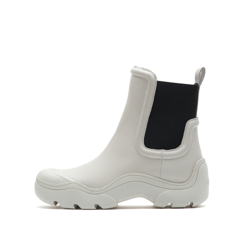 思加图2022冬季新款圆头甜酷切尔西靴短靴女皮靴EFB05DD2