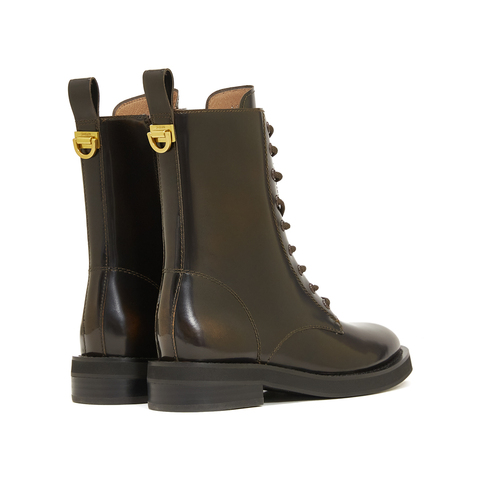 思加图2022冬季新款时尚马丁靴中筒靴女皮靴EFF14DZ2