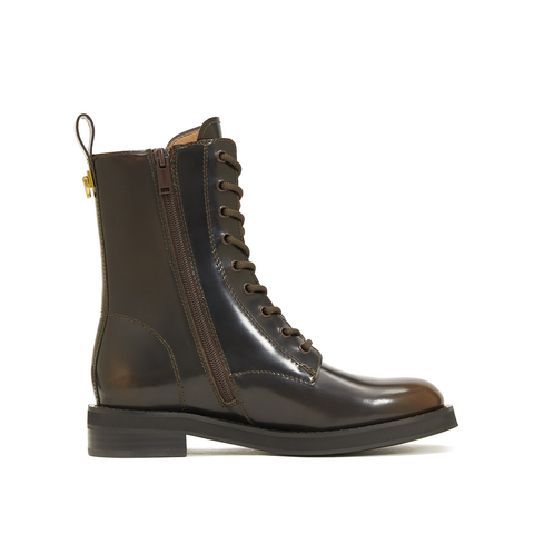 思加图2022冬季新款时尚马丁靴中筒靴女皮靴EFF14DZ2