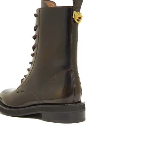 思加图2022冬季新款时尚马丁靴中筒靴女皮靴EFF14DZ2