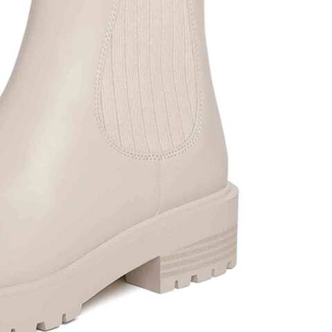 思加图2022冬季新款切尔西靴短靴女皮靴EFO01DD2