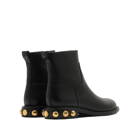 思加图2022冬季新款短靴时装靴甜酷粗跟女皮靴子EFD03DD2