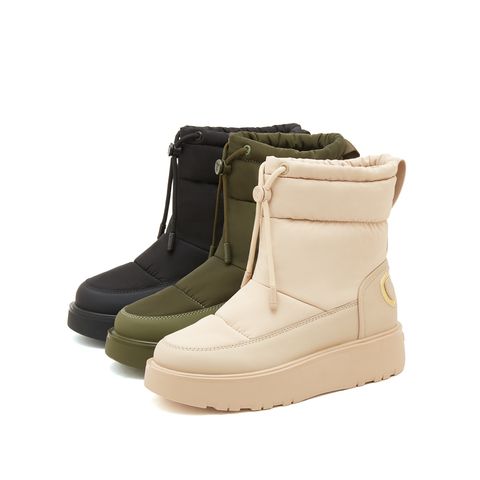思加图2022冬季新款保暖加绒雪地靴短靴女靴X3061DD2