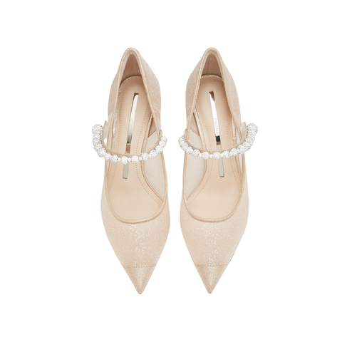 思加图2023春季新款仙女风高跟鞋浅口单鞋女鞋ED716AQ3