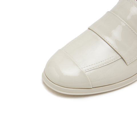 思加图2023春季新款时尚乐福鞋粗跟一脚蹬单鞋皮鞋子EGN03AA3