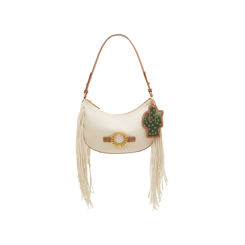 思加图2023春季新款时尚流苏腋下包手拎包单肩包X2844AX3