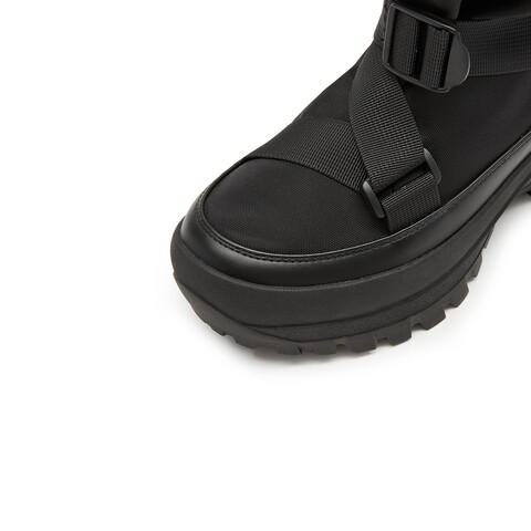 思加图2023冬季新款街头工装靴厚底增高马丁靴潮酷中靴女靴S3556DZ3