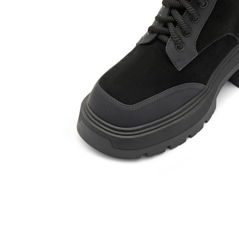 思加图2023冬季新款时尚工装靴马丁靴短靴厚底时装靴女靴子S4650DD3