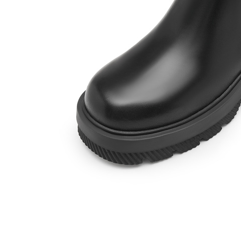 思加图2023冬季新款复古弹力靴袜靴厚底增高短靴时装靴女靴S9936DD3