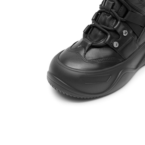 思加图2023冬季新款甜酷工装靴短靴厚底增高时装靴女靴D5221DD3