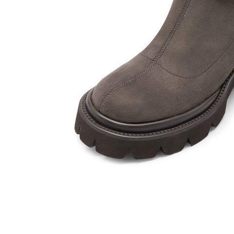 思加图2023冬季新款时尚弹力靴袜靴长筒靴厚底高靴瘦瘦靴女靴S6324DG3