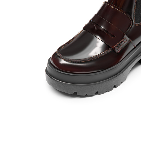 思加图2023冬季新款英伦风切尔西靴短靴厚底时装靴女靴EOK03DD3