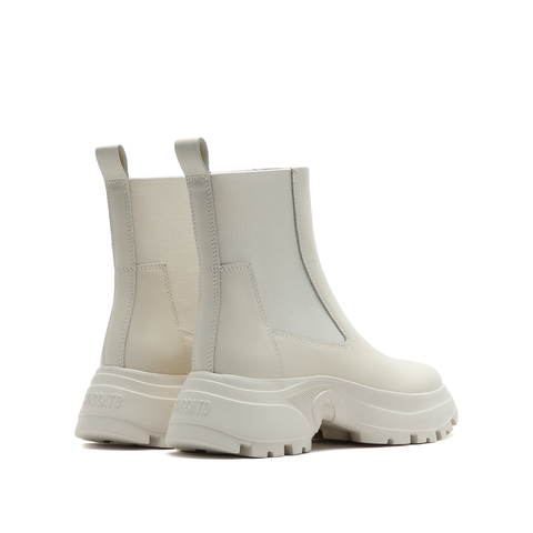 思加图2023冬季新款奶油鞋休闲厚底切尔西靴时装靴女中靴EFU03DZ3