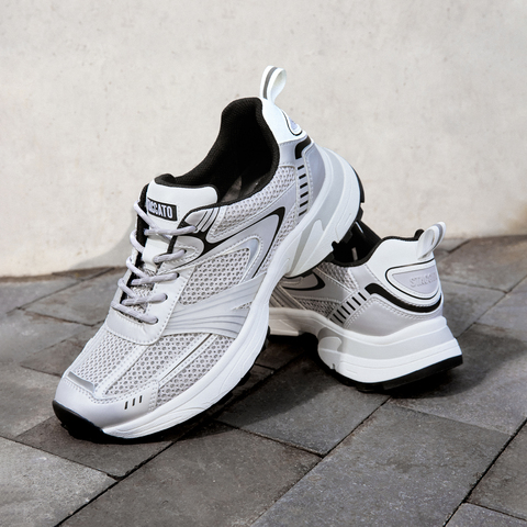 思加图2024春季新款星轨鞋老爹鞋厚底运动休闲鞋透气男鞋子EVD03AM4