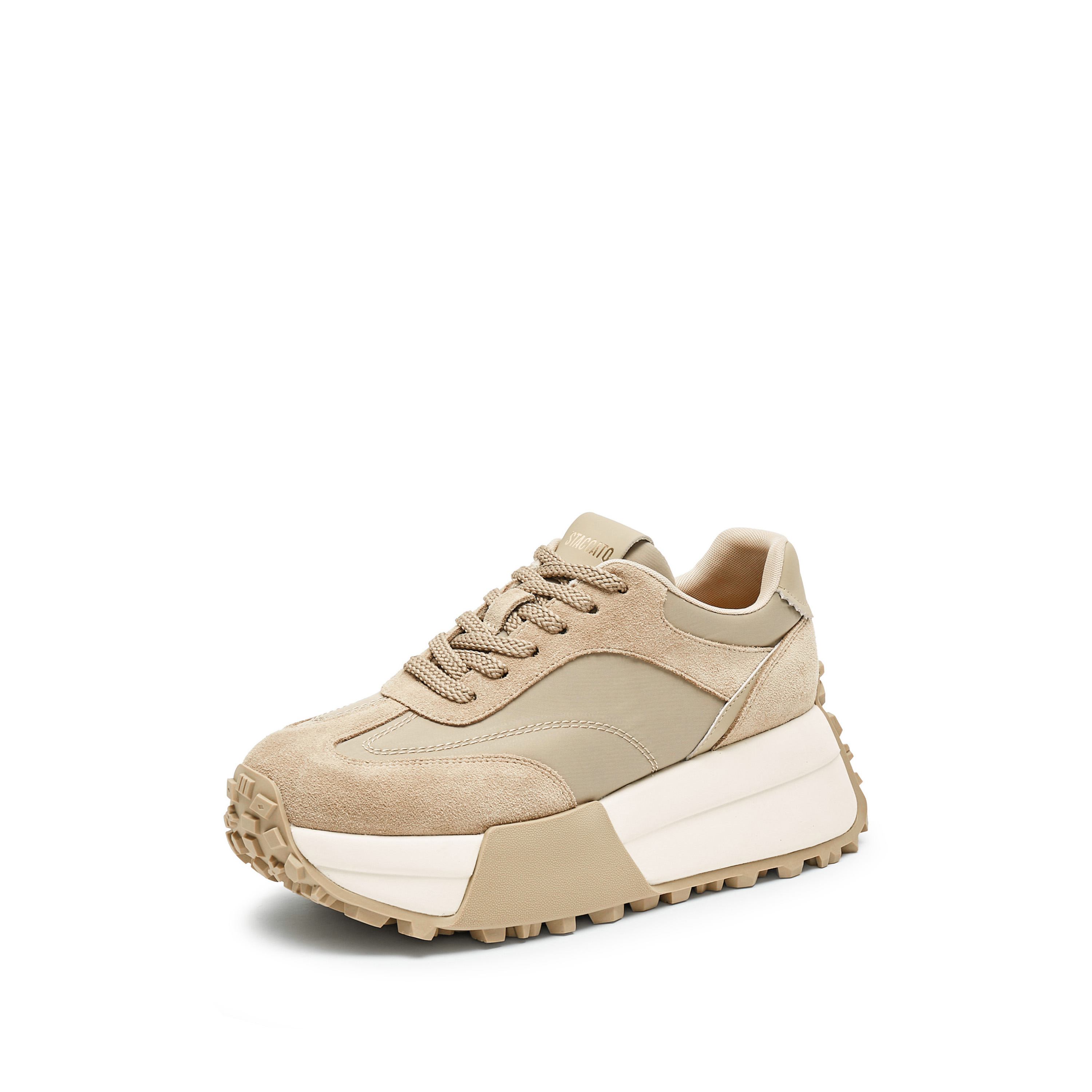 思加图2024秋季新款德训鞋阿甘鞋厚底增高板鞋休闲鞋女鞋S3843CM4