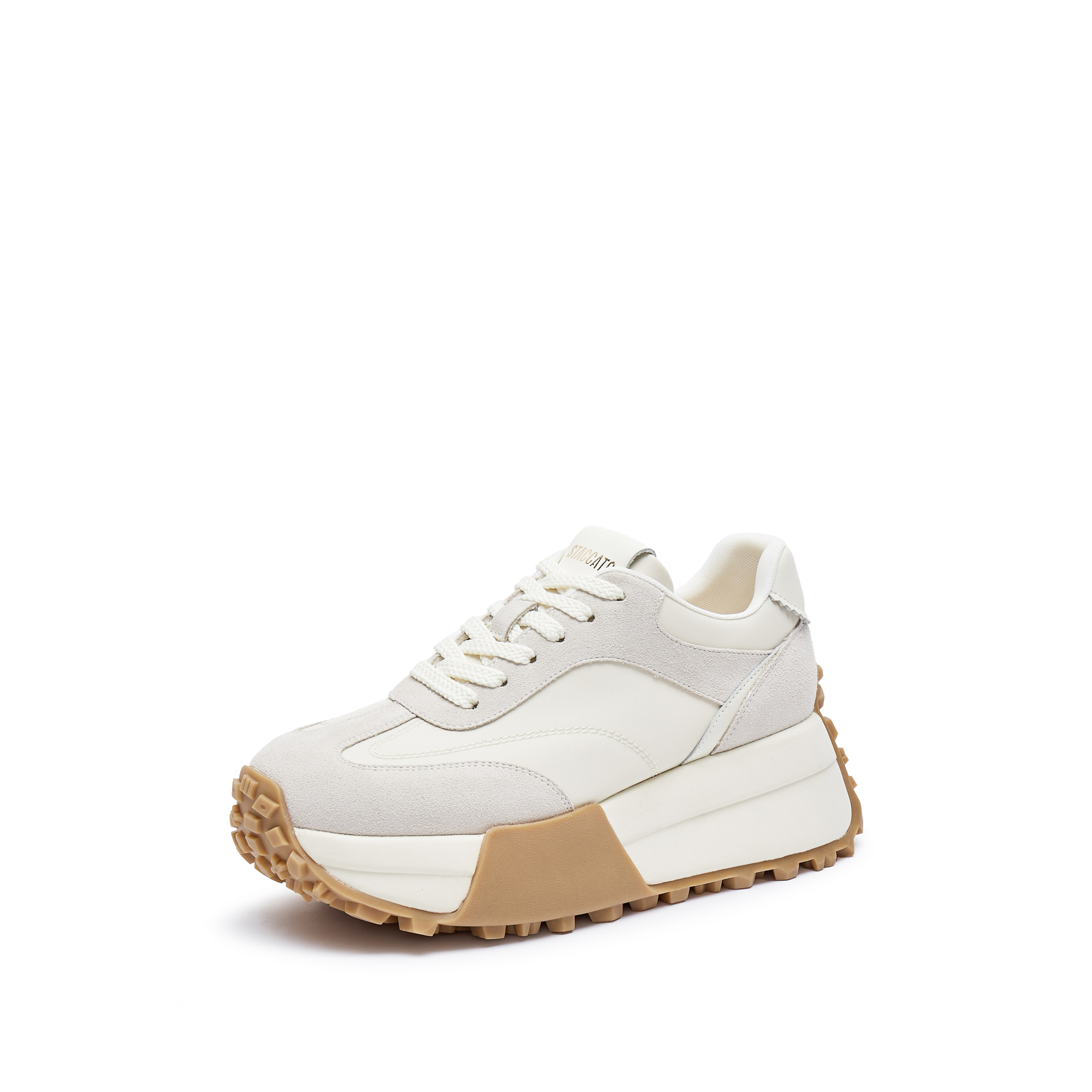 思加图2024秋季新款德训鞋阿甘鞋厚底增高板鞋休闲鞋女鞋S3843CM4