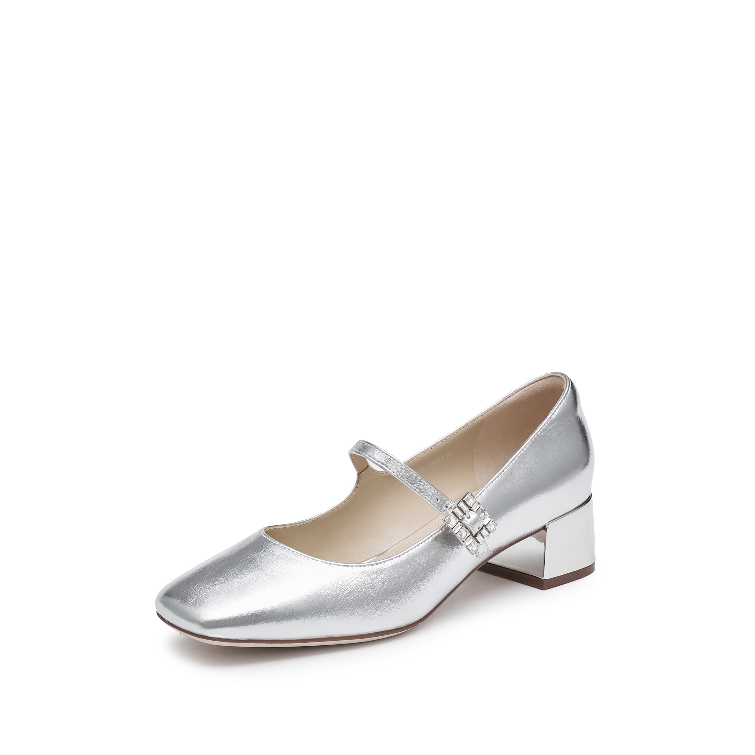 思加图2024秋季新款奶油鞋玛丽珍鞋粗跟鞋浅口单鞋女皮鞋S1958CQ4