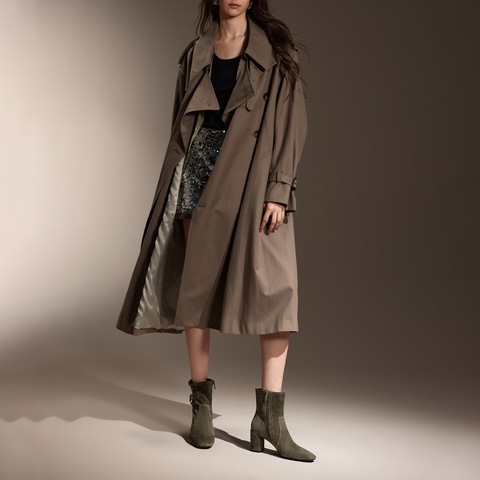 思加图2024冬季新款沙丘恋人高跟短靴时装靴气质通勤女皮靴EYJ06DD4