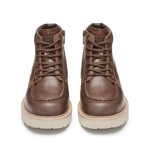 思加图2024冬季新款大漠靴英伦风马丁靴工装靴厚底低靴男靴子E1101DD4