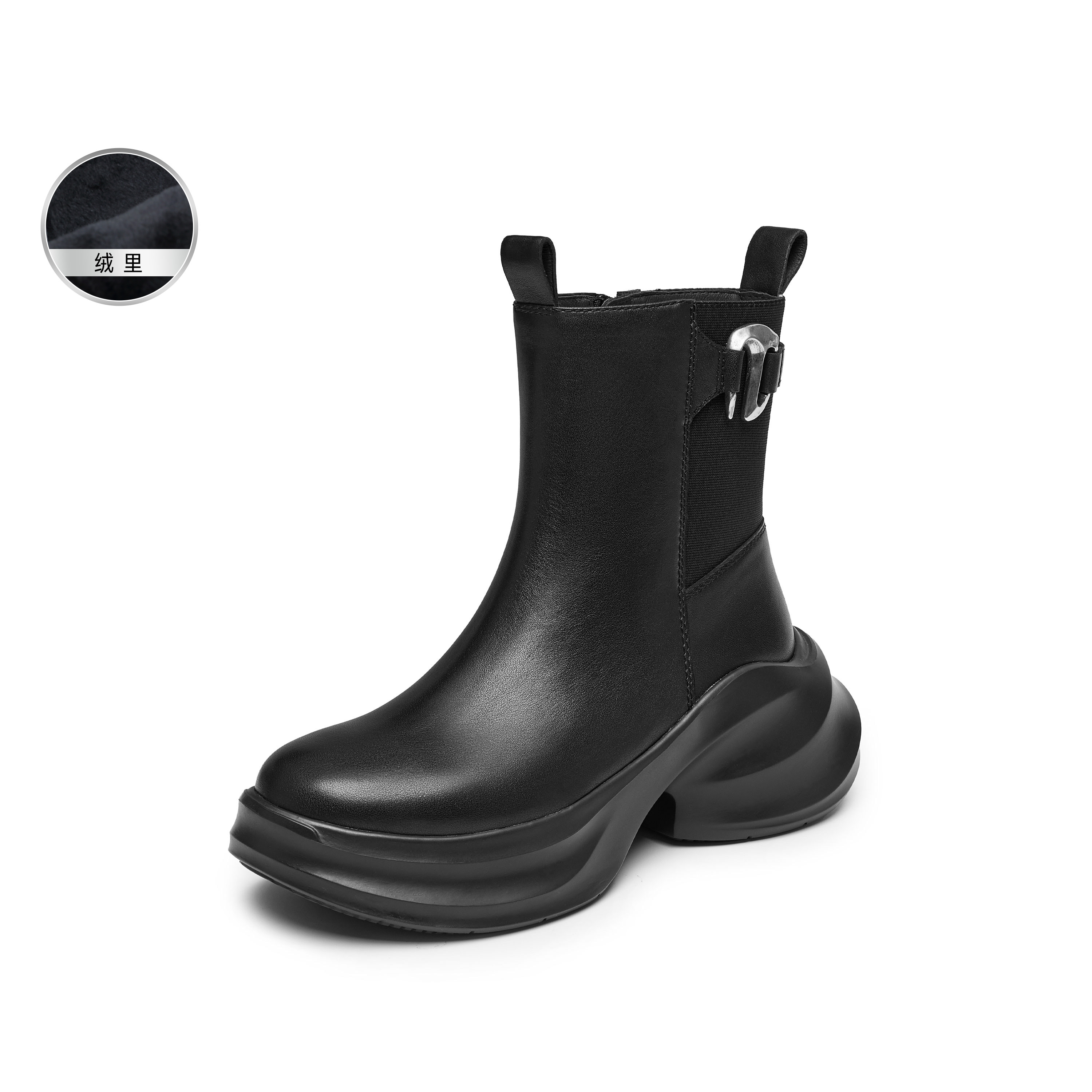 STACCATOxHELIOT EMIL联名款无界幻象短靴EAI04DZ4