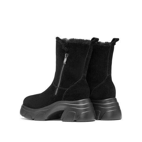 思加图2024冬季新款奶油鞋保暖雪地靴厚底增高中筒靴女靴M6817DZ4