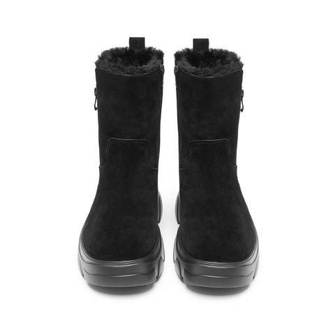 思加图2024冬季新款奶油鞋保暖雪地靴厚底增高中筒靴女靴M6817DZ4