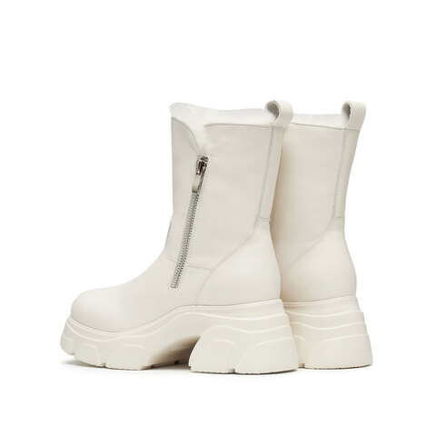 思加图2024冬季新款奶油鞋保暖雪地靴厚底增高中筒靴女靴M6817DZ4