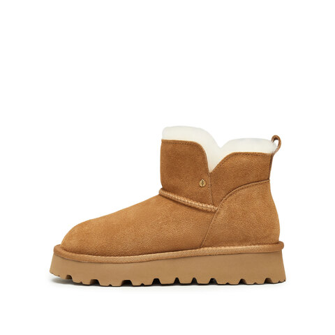 思加图2024冬季新款复古雪地靴短靴厚底增高保暖时装靴女靴J5531DD4