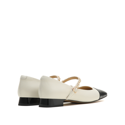 思加图2024春季新款复古方头玛丽珍鞋单鞋女皮鞋C2391AQ4