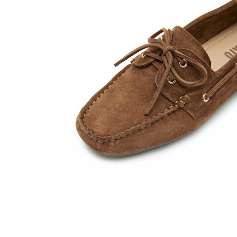 思加图2024秋季新款英伦风豆豆鞋平底鞋一脚蹬单鞋女鞋子S8581CA4