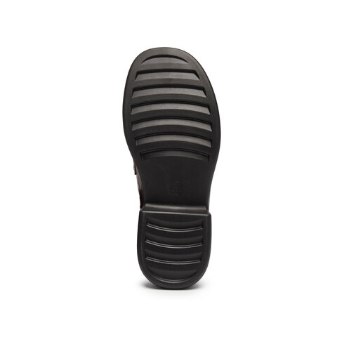 思加图2025秋季新款英伦风乐福鞋一脚蹬小皮鞋厚底女鞋Y2081CA4