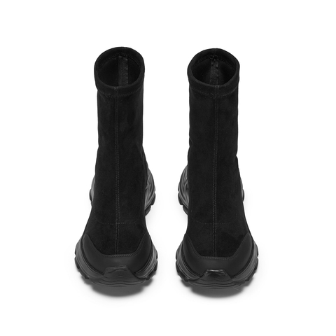 思加图2024冬季复古运动靴短靴厚底增高时装靴女靴子Y2139DD4