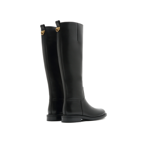 思加图2023冬季骑士靴时装靴长靴高筒靴粗跟女皮靴EFD06DC4